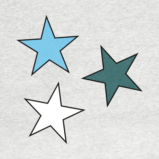 Tulane Star (3-Pack) Sticker by AashviPatel